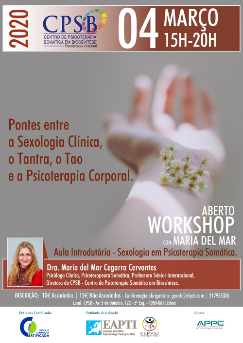 Workshop - Pontes entre a Sexologia Clínica, o Tantra, o Tao e a Psicoterapia Corporal.